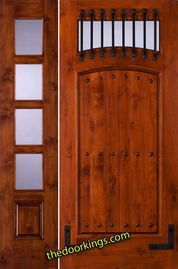 sw64 knotty alder with one sw68 sidelite